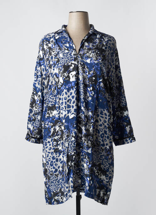 Robe mi-longue bleu MALOKA pour femme