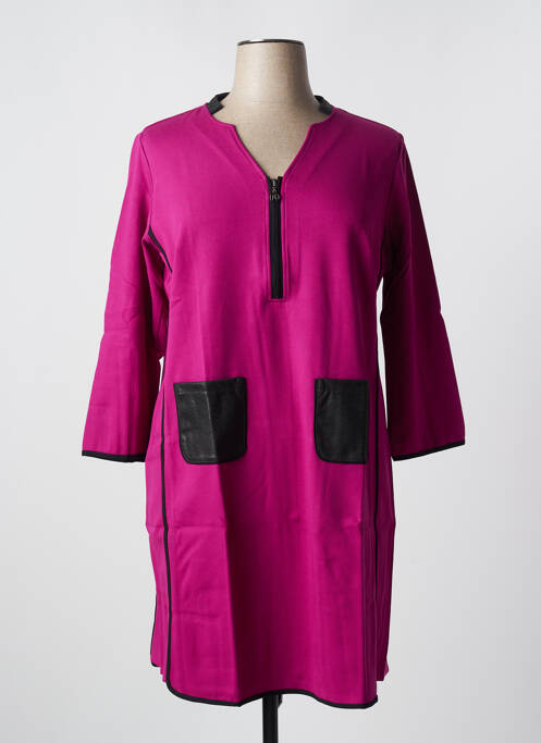 Robe mi-longue rose MALOKA pour femme