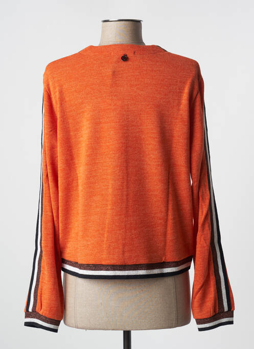 Gilet manches longues orange MALOKA pour femme