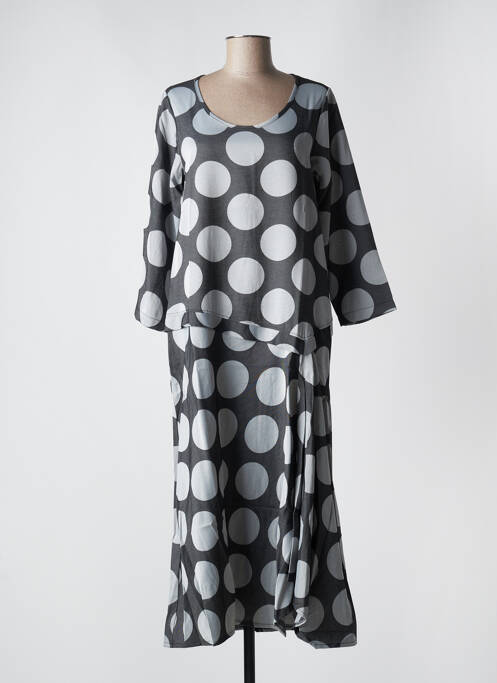 Robe mi-longue gris G!OZE pour femme