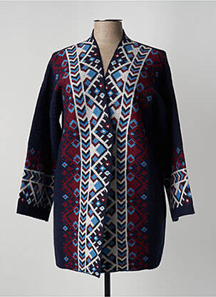 Gilet manches longues bleu marine DIANE LAURY femme
