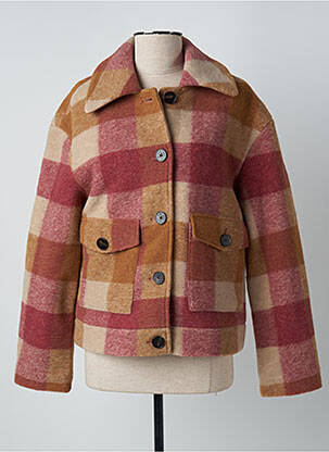 Manteau court rose C'EST BEAU LA VIE femme