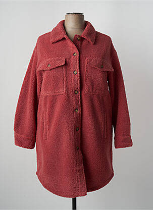 Manteau long rose C'EST BEAU LA VIE femme