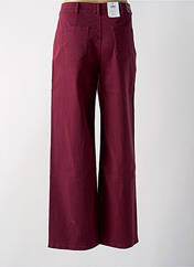 Pantalon large bordeaux C'EST BEAU LA VIE pour femme seconde vue