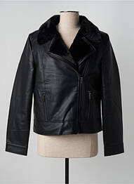 Veste simili cuir gris C'EST BEAU LA VIE femme