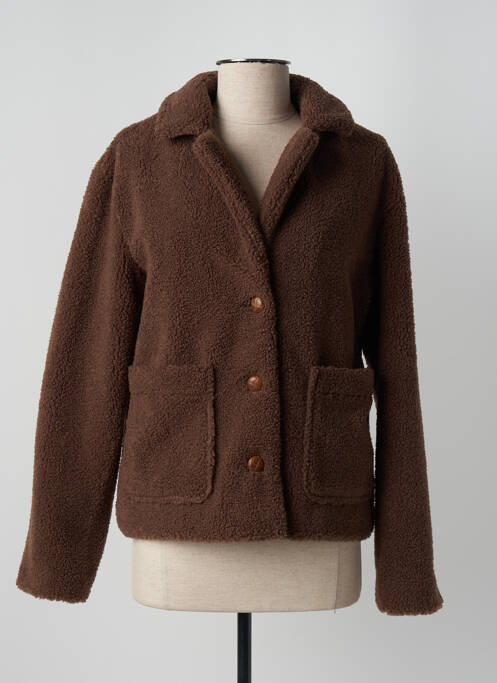 Manteau court marron C'EST BEAU LA VIE pour femme