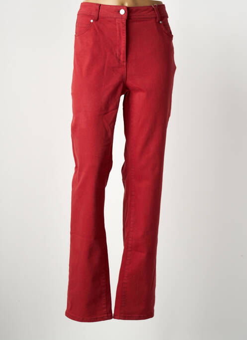 Pantalon droit rouge DIANE LAURY pour femme