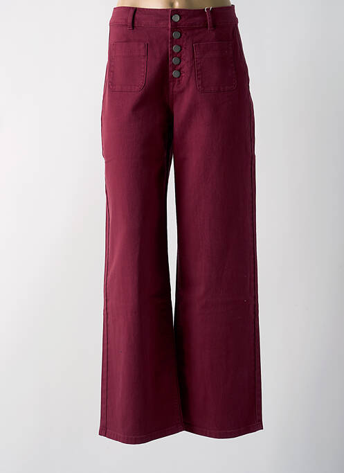 Pantalon large bordeaux C'EST BEAU LA VIE pour femme