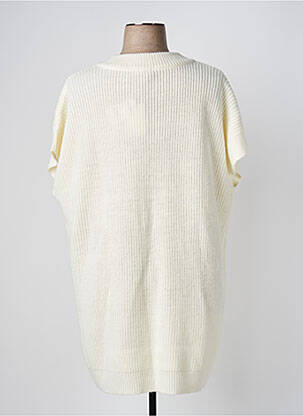 Gilet manches courtes ecru DIANE LAURY femme