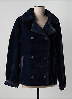 Manteau court bleu marine JULIE GUERLANDE pour femme