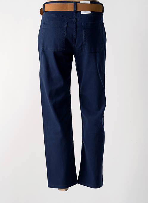 Pantalon droit bleu C'EST BEAU LA VIE pour femme