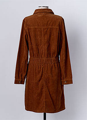 Robe mi-longue marron C'EST BEAU LA VIE femme