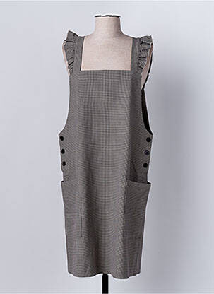 Robe mi-longue marron C'EST BEAU LA VIE femme