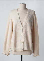 Gilet manches longues beige C'EST BEAU LA VIE pour femme seconde vue