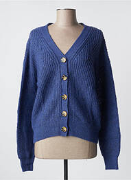 Gilet manches longues bleu C'EST BEAU LA VIE femme