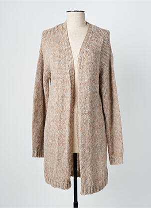 Gilet manches longues marron JULIE GUERLANDE femme