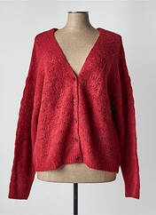 Gilet manches longues rouge JULIE GUERLANDE pour femme seconde vue