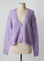 Gilet manches longues violet JULIE GUERLANDE pour femme seconde vue