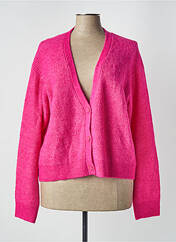 Gilet manches longues rose JULIE GUERLANDE pour femme seconde vue