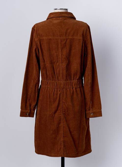 Robe mi-longue marron C'EST BEAU LA VIE pour femme