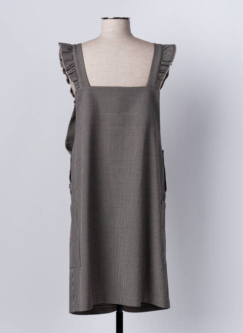 Robe mi-longue marron C'EST BEAU LA VIE pour femme