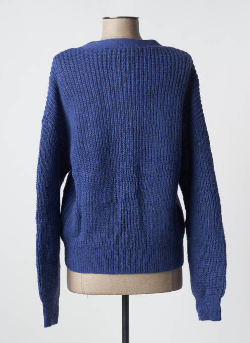 Gilet manches longues bleu C'EST BEAU LA VIE pour femme