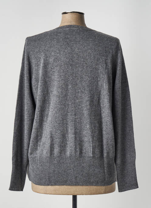 Gilet manches longues gris DIANE LAURY pour femme