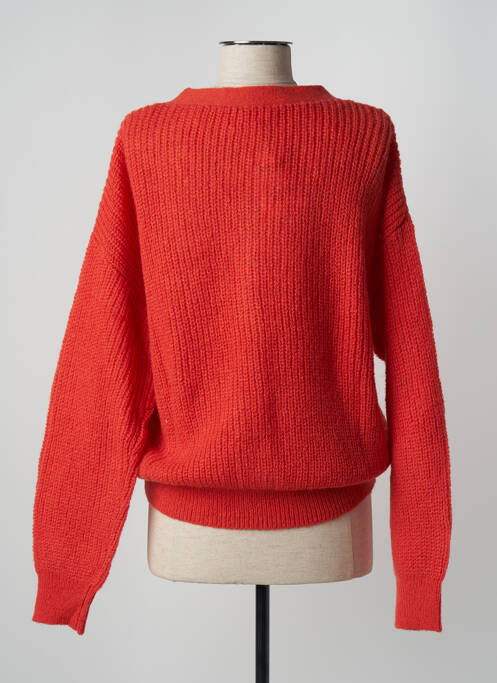 Gilet manches longues orange C'EST BEAU LA VIE pour femme