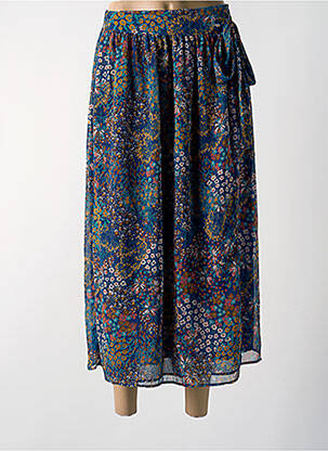 Jupe longue bleu JULIE GUERLANDE femme