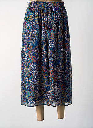 Jupe longue bleu JULIE GUERLANDE femme