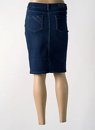 Jupe mi-longue bleu DIANE LAURY femme