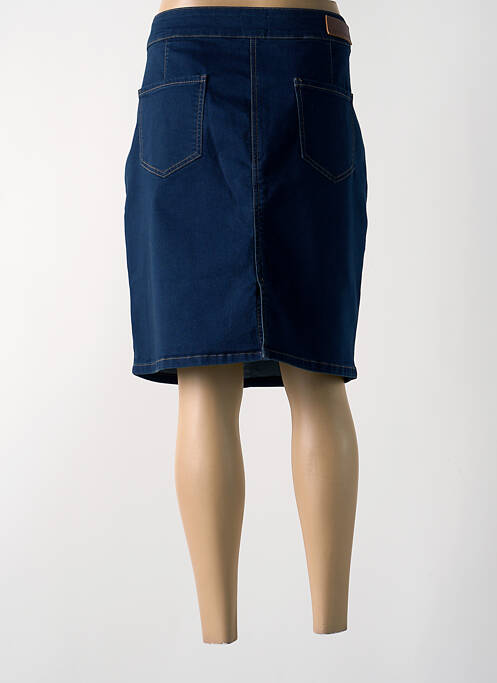 Jupe mi-longue bleu JULIE GUERLANDE pour femme