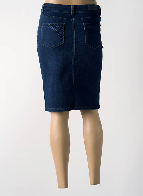 Jupe mi-longue bleu DIANE LAURY pour femme