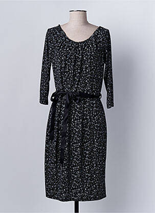 Robe mi-longue noir JULIE GUERLANDE femme