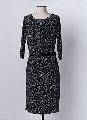 Robe mi-longue noir JULIE GUERLANDE femme