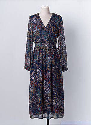 Robe longue bleu JULIE GUERLANDE femme