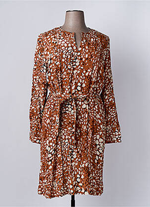 Robe mi-longue marron DIANE LAURY femme