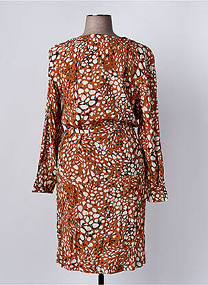 Robe mi-longue marron DIANE LAURY femme
