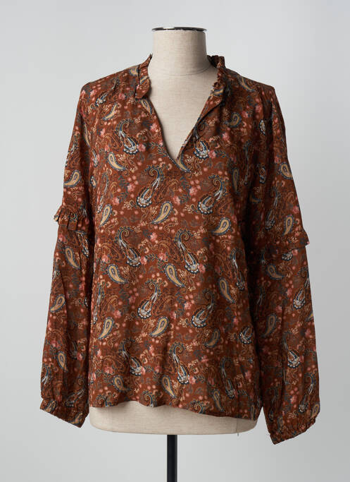 Blouse marron C'EST BEAU LA VIE pour femme