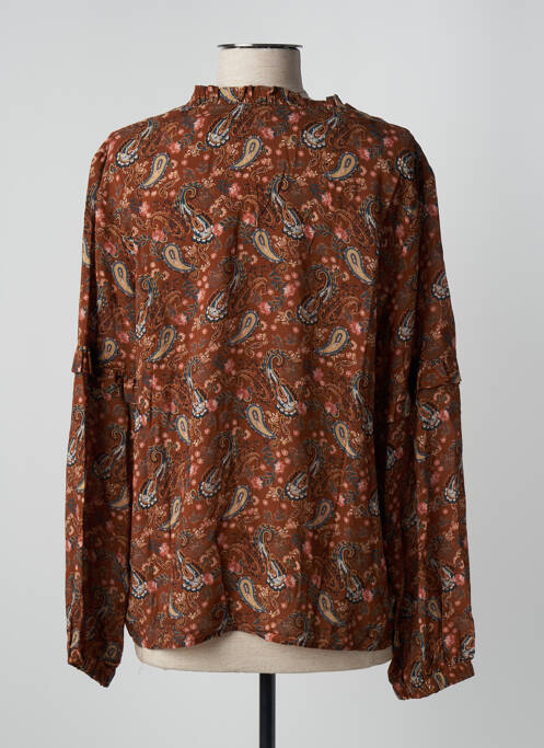 Blouse marron C'EST BEAU LA VIE pour femme