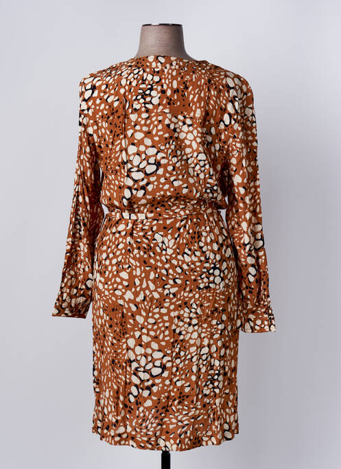 Robe mi-longue marron DIANE LAURY pour femme