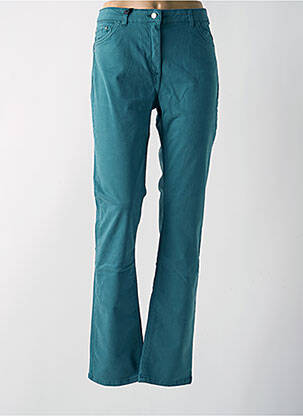 Jeans coupe slim vert JULIE GUERLANDE femme