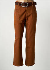 Pantalon slim marron C'EST BEAU LA VIE pour femme seconde vue