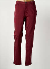 Pantalon slim bordeaux C'EST BEAU LA VIE pour femme seconde vue