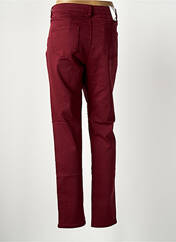 Pantalon slim bordeaux C'EST BEAU LA VIE pour femme seconde vue