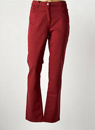 Jeans coupe droite rouge JULIE GUERLANDE femme