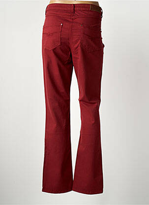 Jeans coupe droite rouge JULIE GUERLANDE femme