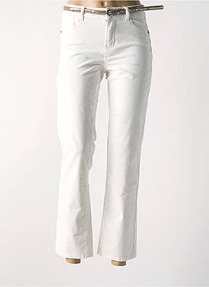 Pantalon slim ecru C'EST BEAU LA VIE femme
