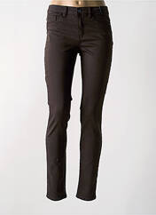 Pantalon slim marron C'EST BEAU LA VIE pour femme seconde vue