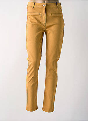 Pantalon slim jaune JULIE GUERLANDE pour femme